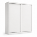 Armoire blanche à portes coulissantes 150x60x210 cm
