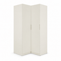 Armoire d’angle blanc cassé 95x95x205 cm