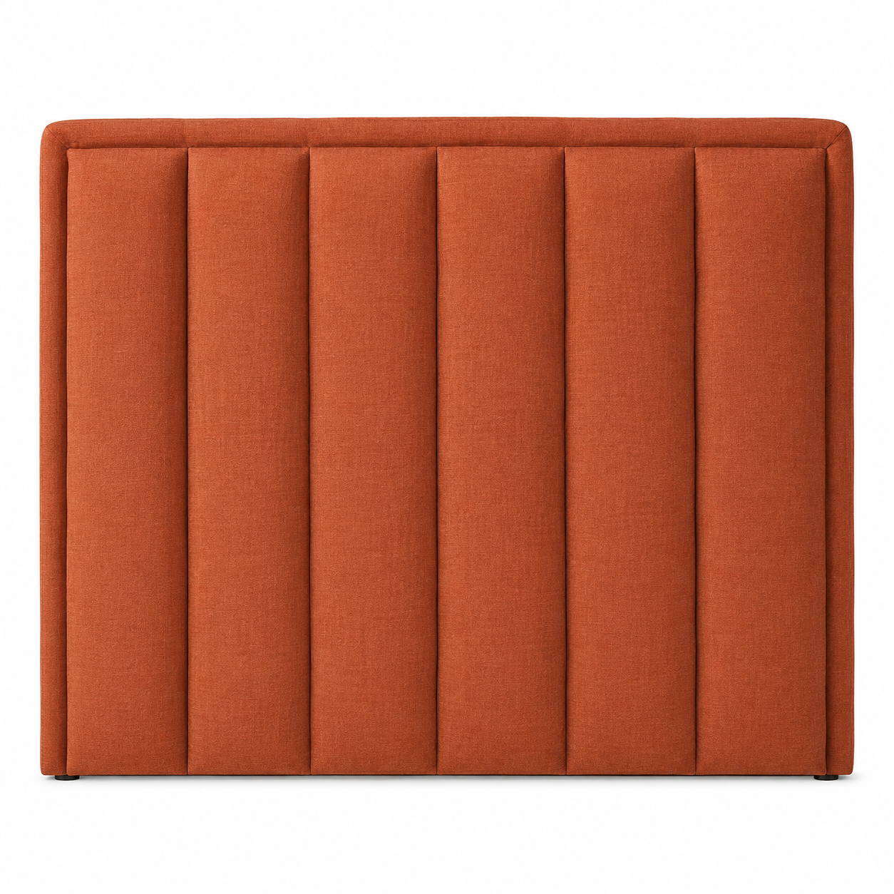 Tête de lit terracotta en lin 160x125 cm